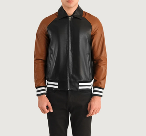 Chaqueta de cuero de diseño personalizado para hombre de alta calidad para invierno - Product Image 4