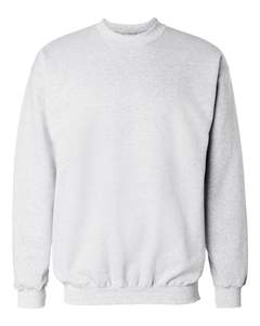 Sweatshirts en molleton basique à col solide pour hommes 100% coton mélange de polyester chandails de saison d'hiver Logo personnalisable teint en plaine - Product Image 2
