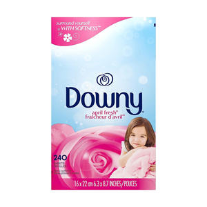 April Fresh 240 CT downy ผ้านุ่มเครื่องเป่าแผ่นอเนกประสงค์สารเคมีที่ใช้ในครัวเรือน