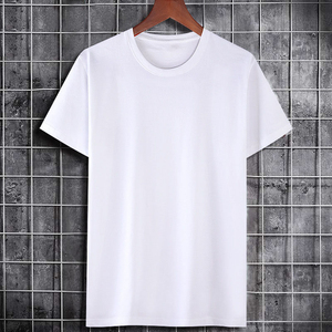 Camiseta Deportiva de Manga Corta para Hombre, Color Sólido, Informal, de Franela, Ecológica, Transpirable, sin Cuello, de Poliéster/Algodón, para Primavera - Product Image 3
