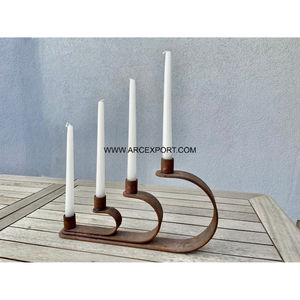 Portavelas T Light con portavelas de ciervo de lujo decorativo para el hogar de primera calidad, suministros navideños calientes, forma de estrella de Metal - Product Image 3