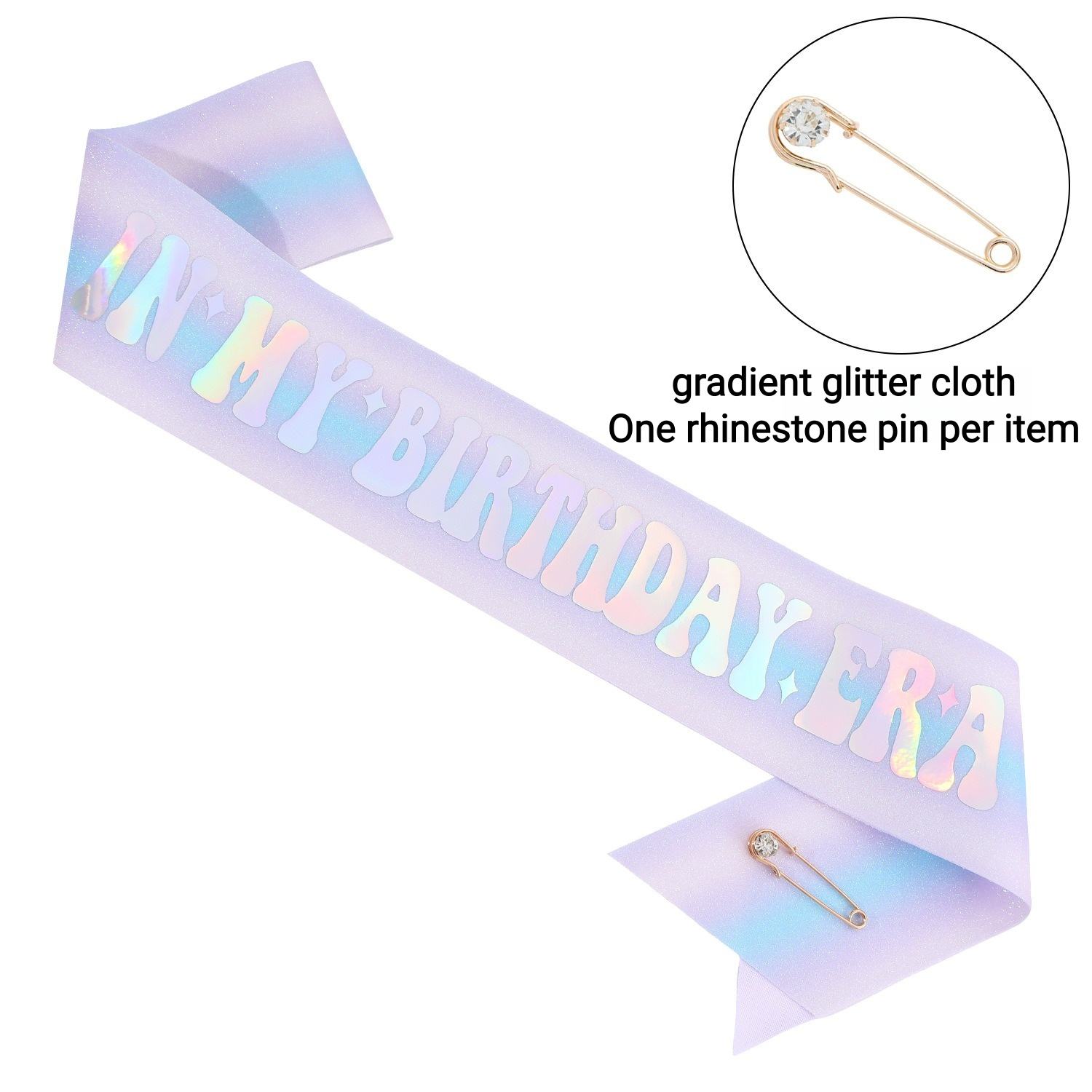 Blue and white stripes160*9.5CM+Crystal pin1.5*6cm