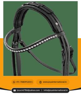 2022 nouveauté haute qualité Logo personnalisé bride en cuir Double bride fabricant extérieur équitation en gros produit équestre - Product Image 3