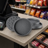 Patins de protection antidérapants en caoutchouc alvéolé pour pieds de table ronds, diamètre 5-8 cm, pour mobilier de pharmacie