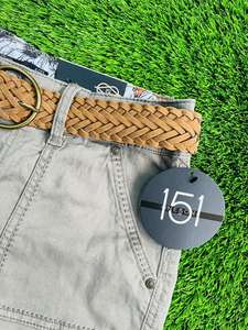 Recién llegado, pantalones cortos Cargo para mujer con cinturón ajustable, tejido transpirable, Ajuste Recto, patrón sólido, marca personalizada - Product Image 2