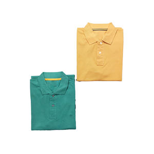 Polo informal de talla grande para hombre orientado a la exportación, Polo cómodo de tela de punto de color sólido, Polo de color verde de BD - Product Image 3
