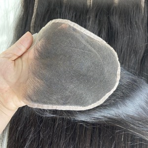 Cierre frontal de encaje Hd de alta calidad, vendedor frontal de encaje suizo transparente Hd Extensiones de cabello vietnamita crudo - Product Image 6