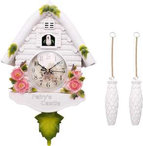 Horloge Fullwill Coucou Horloge Murale Décor À La Maison Fleur Design Horloge pour La Maison - Product Image 6
