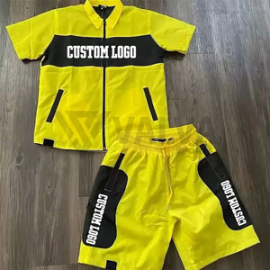 2024 hiver saison hommes High Street Style coupe-vent veste avec sweat à capuche rembourré et short ensemble Top vente col montant conception - Product Image 6