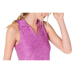 Polo Senza Maniche Traspirante da Donna Ideology in Tessuto Lavorato a Maglia Viola Taglia Media - Product Image 2