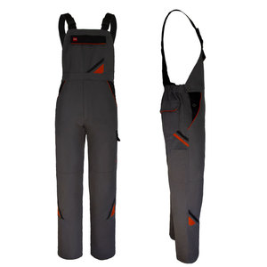 Combinaison de travail professionnelle personnalisée pour hommes salopette en polyester respirante multi-poches bretelles réglables pantalon de travail personnalisé - Product Image 4