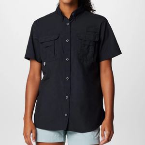 Camisas de manga corta con botones para mujer, camisa informal para mujer - Product Image 1