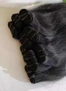 Extensions de cheveux indiens bruts non traités, lisses et ondulés, soyeux, sans nœuds, tissage double machine, HAIR KING BUNDLES - Product Image 3