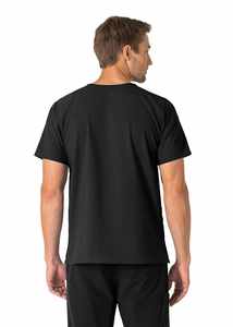 Uniformes personalizados con cuello en V para mujer, traje médico antiarrugas con tela tejida para uso en salón de belleza - Product Image 2