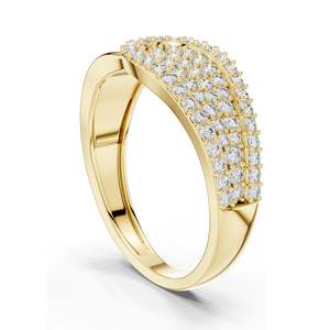 Bague de créateur en diamant de laboratoire 0,641 CT pour femme, clarté VVS-VS EF, or 18 carats, 14 carats, 10 carats et argent 925, blanc, jaune, rose - Product Image 5