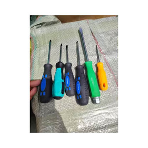 Coût prestigieux bons vendeurs tête plate finition chromée poignée en plastique tournevis à couple croisé - Product Image 1