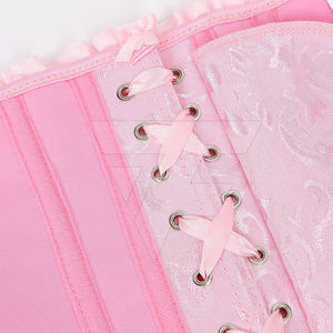 Faja Moldeadora de Cintura con Logotipo Personalizado, Corsé Transpirable de Spandex con Encaje, Material de Seda, Control Medio, Tela Satinada para Adultos - Product Image 6