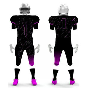 Uniforme de football américain à manches courtes pour adultes respirant grande taille hauts de football américain maillot de football américain pour hommes - Product Image 1