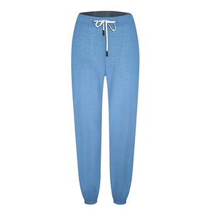 Pantalones de chándal de invierno de secado rápido para mujer, pantalones elásticos de cintura media transpirables de lana Terry Jogger, estilo informal de Color sólido para entrenamientos - Product Image 2