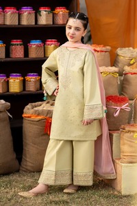 Salwar Kameez pakistanais haut de gamme pour filles, orné, en tissu acrylique, pour les cérémonies de mariage, l'Aïd et les anniversaires. - Product Image 4