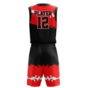 Uniforme de basket-ball cousu fabriqué professionnellement pour l'impression par sublimation, ensemble léger de maillot et de short unisexe - Product Image 1