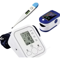 Tensiomètre portable à démarrage par un seul bouton, facile à utiliser, kit de mesure de la santé indispensable, alimenté par batterie/USB, paramètres ajustables