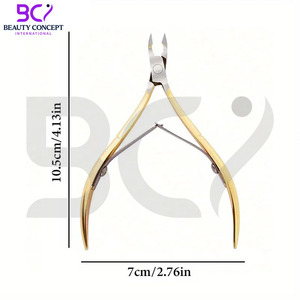 Coupe-cuticules en acier inoxydable à large ouverture de mâchoire et lame incurvée pour manucure et pédicure - Précision et élimination des peaux mortes - Product Image 6