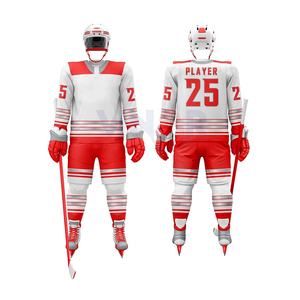 Uniformes de hockey sobre hielo unisex de diseño personalizado Ropa deportiva de equipo con todos Los tamaños disponibles Hecho de poliéster Servicios OEM para adultos - Product Image 6