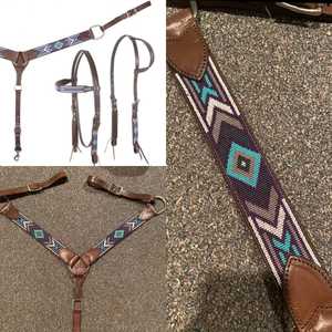 Logotipo personalizado Western Horse Products Juego de tachuelas de cuero de vaca genuino de alta calidad Artículos de temporada - Product Image 1