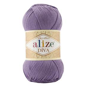 Alize Diva 622 100% ประเภทผลิตภัณฑ์เส้นด้ายไหม - Product Image 1