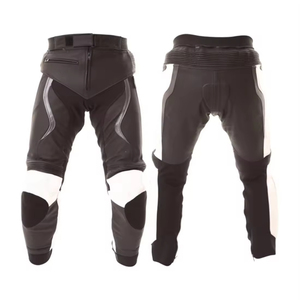 Pantalones de carreras de motocicleta a prueba de viento de protección de cuero Original pantalón de moto de corte automatizado chaqueta de la motocicleta - Product Image 4