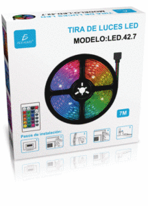 Striscia LED RGB 5050 da 7 Metri con Controllo IC WS2812B, PCB Nero, Controllo tramite App e Vocale, Lunghezza 10m, DC24V, Diodi SMD 5050 - Product Image 2