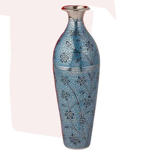 Florero de latón de alta calidad, pavo real grabado, Color verde azulado con acabado pulido para mesa, decoración del hogar y decoración de mesa - Product Image 5