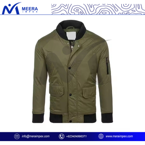 Chaqueta Bomber Personalizada con Cremallera Bordada para Hombre, Estilo Urbano, Resistente al Viento y al Agua, para Clubes e Identidad Corporativa - Product Image 2