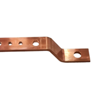 Barre omnibus en cuivre massif sur mesure pour systèmes de stockage d'énergie EV, haute conductivité, boîtier de distribution durable IP54 100A 415V 690V