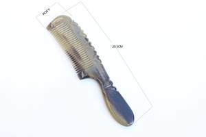 Peine de Cuerno Natural Pulido a Mano de Lujo con Diseño de Amor, Peine Orgánico Desenredante para el Cuidado del Cabello, Barba y Bigote - Product Image 6