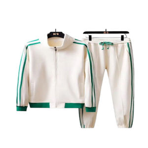 Conjunto Deportivo de Dos Piezas para Hombre, con Capucha, Transpirable, Estilo Urbano, 100% Algodón, con Logotipo Personalizado 2025, en Colores Contrastantes - Product Image 1