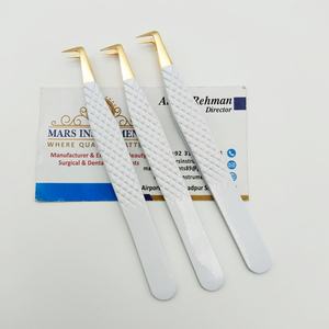 แหนบปลายเงินสีเบจขนตาปลอมที่ดีที่สุดพร้อมฉลากตามต้องการ - Product Image 4