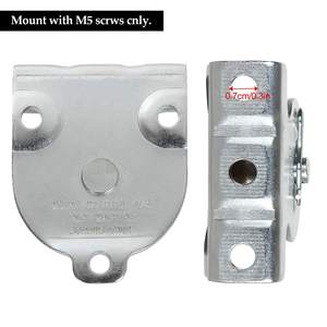 Wandmontage Katrol 1-1/2 Inch Muur En Plafond Mount Enkele Katrol Voor 3/8 "Draad Of Touw, verzinkt - Product Image 3