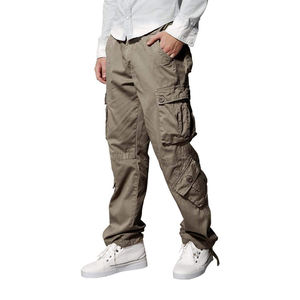 กางเกงคาร์โก้ผู้ชายกางเกงฤดูหนาวทรงตรงขนาดใหญ่มีหลายกระเป๋าลำลอง - Product Image 2
