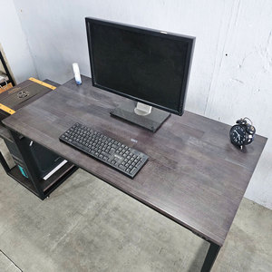 Table pour ordinateur portable en bois massif réglable en hauteur avec étagère intégrée pour CPU/imprimante, durable - Product Image 6