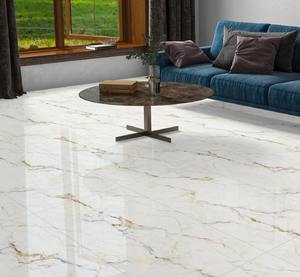 Carreaux de sol en porcelaine polie grand format intérieur 600 x 1200 mm 10 mm pour la maison, le salon, les hôtels, les salles de sport, la salle de bain, la cour - Product Image 1