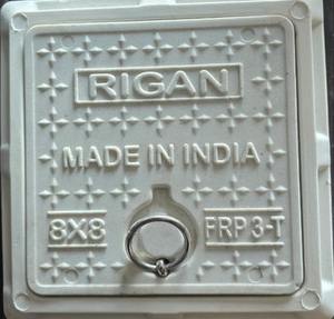 Couverture de regard en composite GRP FRP de qualité supérieure, haute résistance, SMC BMC, plastique en fibre de verre, 8x8, brun clair, anti-UV, écologique pour - Product Image 6