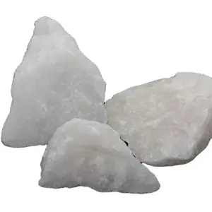 Cheapest price snow white natural crushed tumbled silica quartz lumps of export quality.