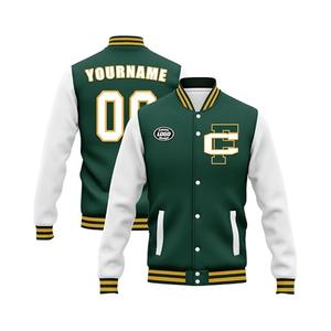 Veste Letterman Varsity personnalisée de haute qualité pour hommes avec conception de sports d'équipe Nom personnalisé Numéro OEM Service disponible - Product Image 2