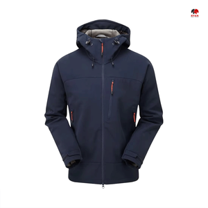 Veste softshell sur mesure pour homme, fermeture éclair, séchage rapide, fermeture écologique, tissu respirant avec logo personnalisé - Product Image 2