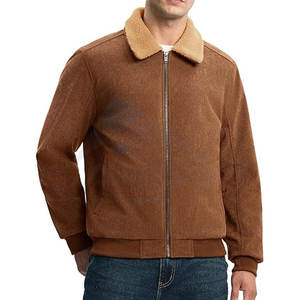 <b>Men</b> Winter Jacket Sherpa Lined <b>Corduroy</b> Fleece Jacket Thick Warm Turn-Down Collar Full Zip Casual Outdoor Coat for Cold Weather - Product Image 2