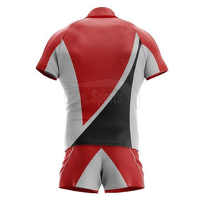 Créez votre propre logo, ensembles de maillots de rugby personnalisés, respirants, à séchage rapide, 100% polyester, de haute qualité, demi-manches, vente chaude - Product Image 3