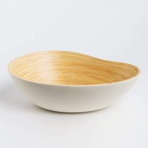 Tazón de servicio en forma de frijol de bambú natural impresionante al mejor precio, ecológico, hecho a mano, para hacer ensaladas, Frutero de alta calidad - Product Image 5