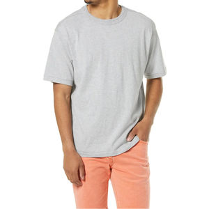 Por encargo de los hombres Casual O cuello de manga corta Camiseta de algodón de primera calidad de lujo de color liso de impresión de bloque traje listo - Product Image 5